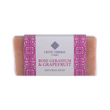 Load image into Gallery viewer, Celtic Herbal - Rose Geranium & Grapefruit Soap 100g
